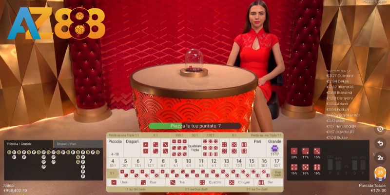 Casino AZ888 - Điểm Đến Giải Trí Uy Tín Hàng Đầu Châu Á 4 Đăng ký AZ888 chơi Sicbo live tiện lợi, kiếm tiền triệu mỗi ngày